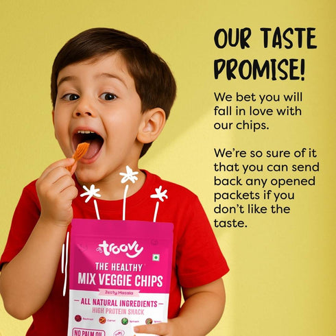 Troovy The Healthy Protein Chips| Rainbow Of Real Veggies
