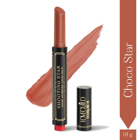 LoveChild Choco Star | Shooting Star Hyper Hydrating Gloss Balm Nude Brown