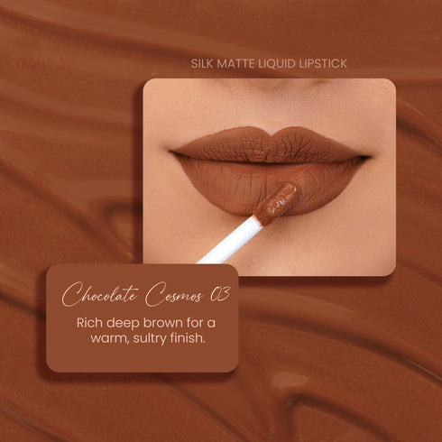 Parul Garg Beauty Chocolate Cosmos 03: Silk Matte Liquid Lipstick