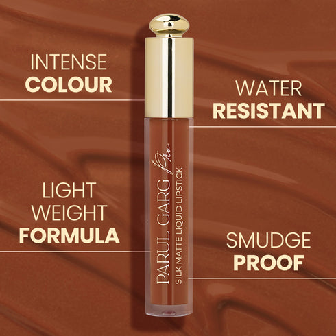 Parul Garg Beauty Chocolate Cosmos 03: Silk Matte Liquid Lipstick