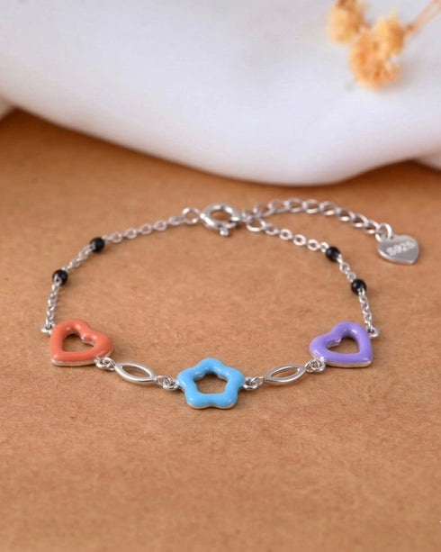 Meera Jaipur Chulbuli Kids Silver Bracelet