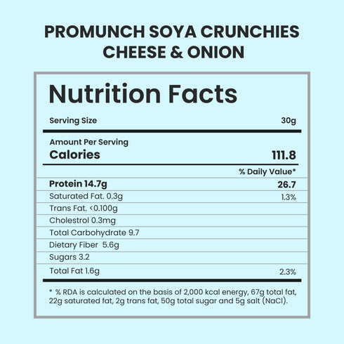 PROMUNCH Cheese & Onion Soya Crunchies