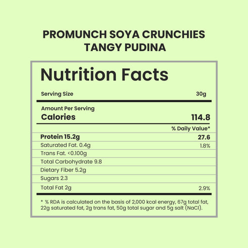 PROMUNCH Tangy Pudina Soya Crunchies