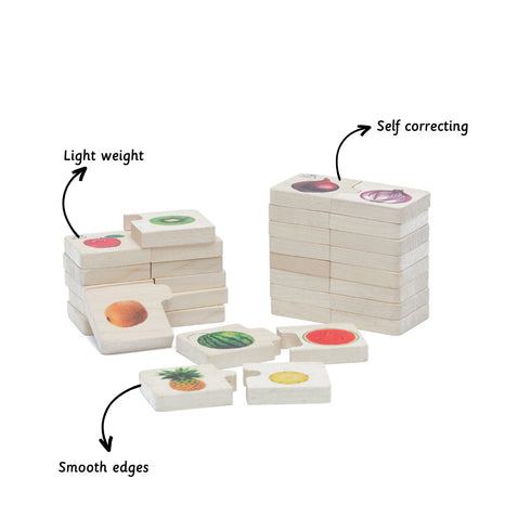 Ariro Toys Chunky puzzle- Fruits & Vegetables Set (32 Chunks)