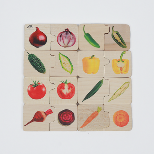 Ariro Toys Chunky puzzle-Vegetables (16 Chunks)