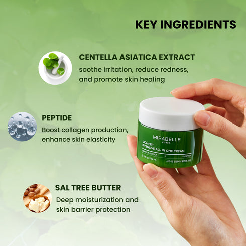 Mirabelle Korea Cica Peptide All in One Cream Day & Night