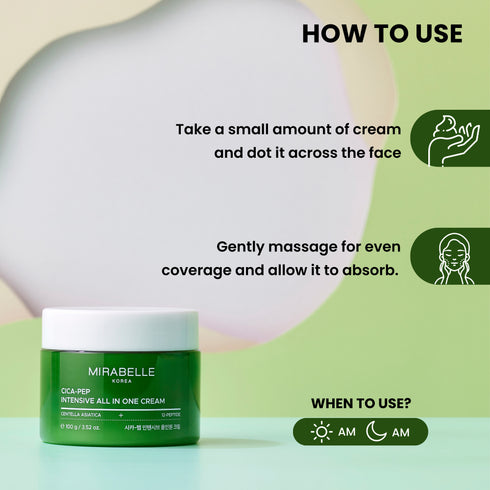 Mirabelle Korea Cica Peptide All in One Cream Day & Night