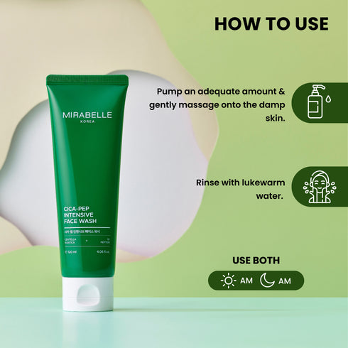 Mirabelle Korea Cica Peptide Intensive Face Wash