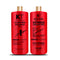Kt Professional Deep Cleansing Clarifying Shampoo & Express Pro Keratin Treatment Combo pH Balanced Protein Enriched for Damage Repair Frizz & Curl Control Sulfate Free Paraben Free 120ml x 2