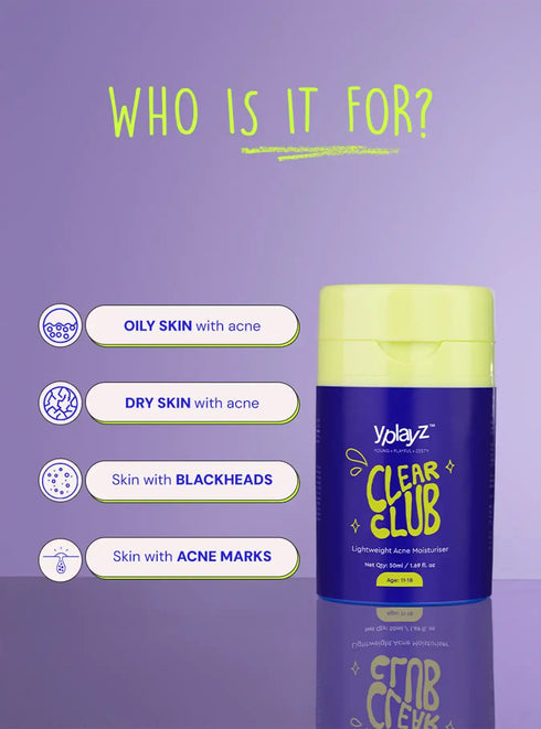 Sadhavi Wellness Y Play Z Clear Club Lightweight Acne Moisturiser