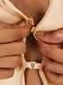 UNDERNEAT Front Zip Thong Bodysuit - Beige