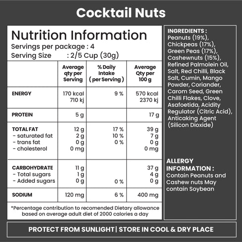 Jabsons Foods Cocktail Nuts