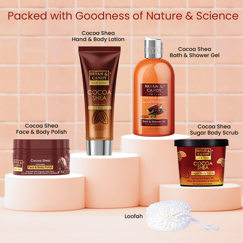 Bryan & Candy Cocoa Shea Bath Tub Essentials