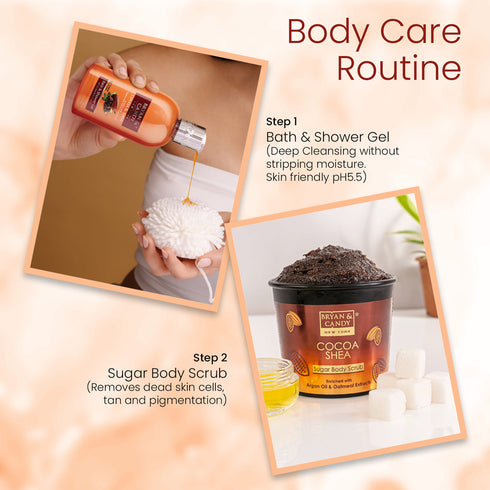 Bryan & Candy Cocoa Shea Bath Tub Essentials