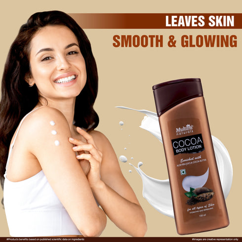 Multani Pharmaceuticals Limited Multani Naturals Cocoa Body Lotion Combo Long Lasting Nourishment Hydrating & Refreshing Skin With Aloevera Juice & Cocoa Butter Suitable for All Skin Type