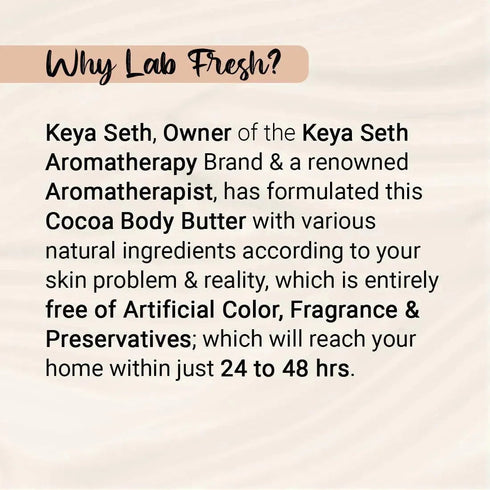 Keya Seth Aromatherapy Lab Fresh Cocoa Body Butter