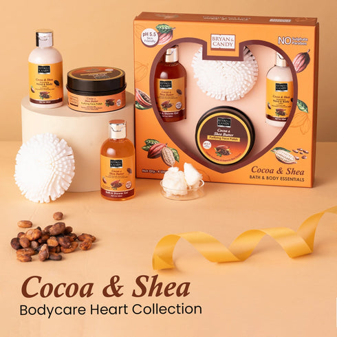 Bryan & Candy Cocoa shea Body Care Heart Collection