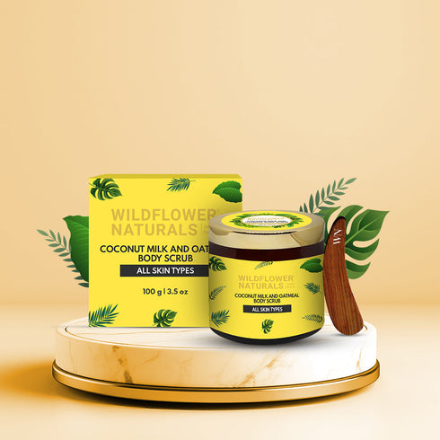 Wildflower Naturals Coconut Milk and Oatmeal Body Scrub