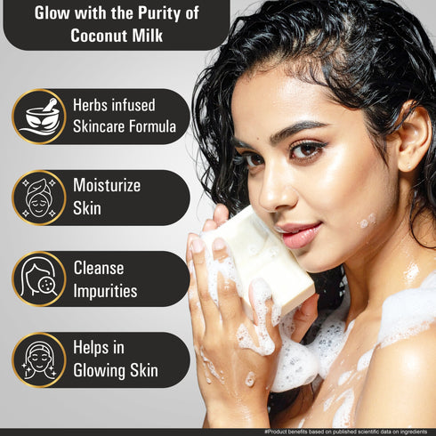 Multani Pharmaceuticals Limited Multani Naturals Coconut Milk & Honey Soap is a handmade Ayurvedic bar for men & women Enriched with coconut milk honey & glycerin it deeply moisturizes nourishes & leaves skin calm hydrated & glowing