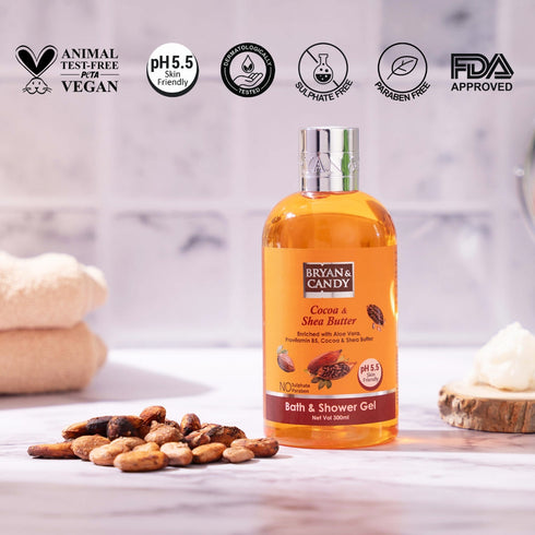 Bryan & Candy Cocoa & Shea Bath and Shower Gel