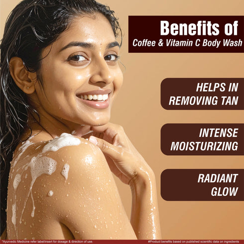Multani Pharmaceuticals Limited Multani Natural Coffee & Vitamin C Body Wash Cleanse Dirt & Impurities Remove Dead Skin Cells Helps To Moisturize