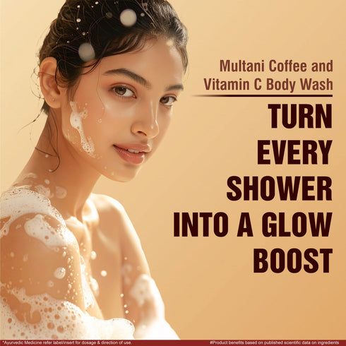 Multani Pharmaceuticals Limited Multani Natural Coffee & Vitamin C Body Wash Cleanse Dirt & Impurities Remove Dead Skin Cells Helps To Moisturize
