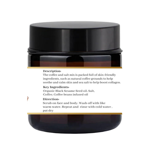 Natuur Body Scrub Coffee and Salt Anti Ageing Scrub 100gm