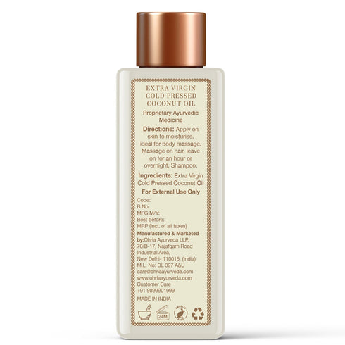 Ohria Ayurveda Extra Virgin Cold Pressed Coconut Oil