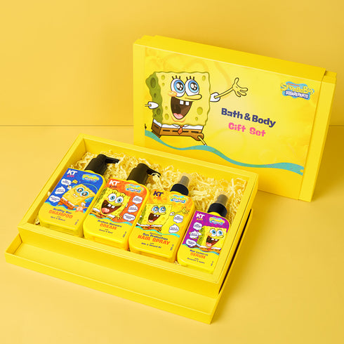 Kt Kids Gift Set Hair Care For Boys 8 12 Years Shampoo Conditioner Protein Cream Hair Serum Sun Protection Hair Spray Yellow Gift Bag FREE Keychain