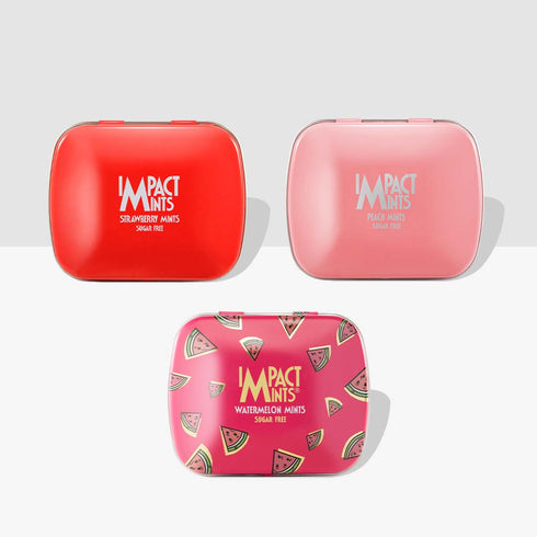 Impact Mints Fruity Combo Pack For Her Strawberry Peach and Watermelon 14g