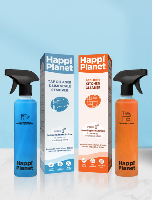 Happi Planet Limescale Remover & Kitchen Cleaner Combo