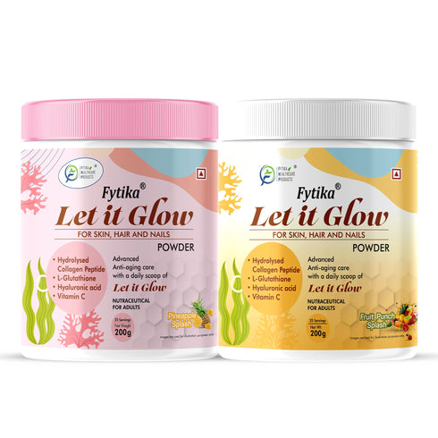 Fytika Healthcare Products Fytika Let It Glow Collagen Powder Pineapple Fruit Punch