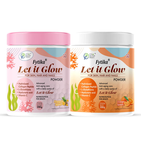 Fytika Let It Glow Collagen Powder - Pineapple + Orange Splash