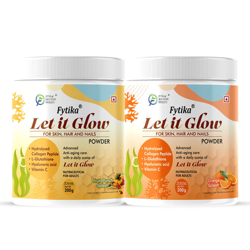 Fytika Healthcare Products Fytika Let It Glow Collagen Powder Fruit Punch Orange splash