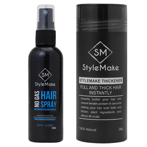 Style Make StyleMake Thickener Concealer for Men & Women Instant Hair Thickening Solution Black