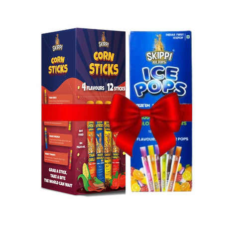Skippi Ice Pops A Corn Sticks | Green Box Combo