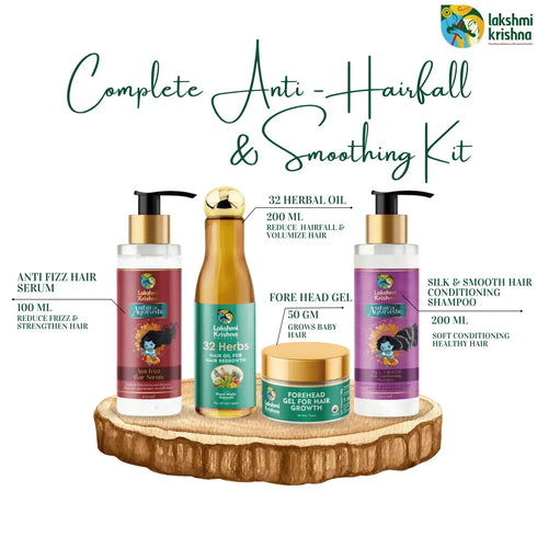 Lakshmi Krishna Naturals Complete Anti-Hair Fall and Smoothing Kit