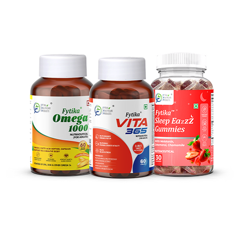 Fytika Healthcare Products Fytika De Stress Combo Fytika Vita 365 Fytika SleepEazzz sleeping gummies Fytika Omega 1000 For Men & Women
