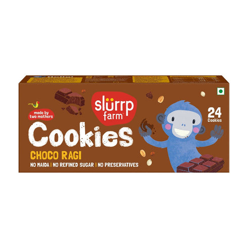 Slurrp Farm No Maida No Refined Sugar Choco Ragi Cookies