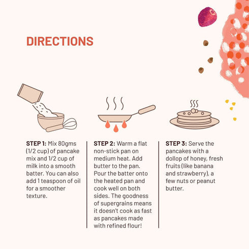 Slurrp Farm Classic Pancake mix, 0 Sugar | No maida, 17g Protein