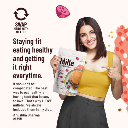 Slurrp Farm Classic Pancake mix, 0 Sugar | No maida, 17g Protein