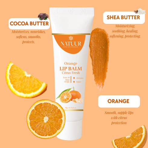 Natuur Lip Balm Orange Citrus Fresh