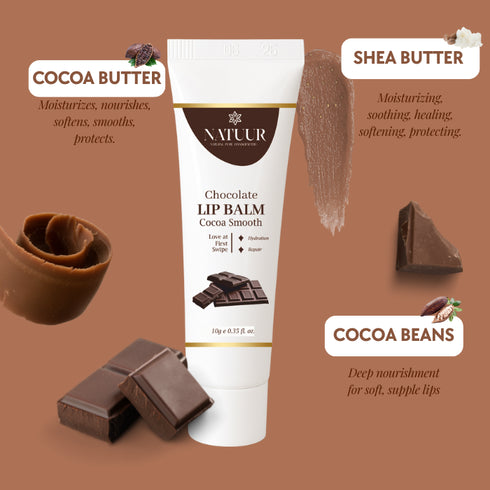 Natuur Lip Balm Chocolate Cocoa Smooth