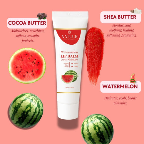 Natuur Lip Balm Watermelon Juicy Moisture