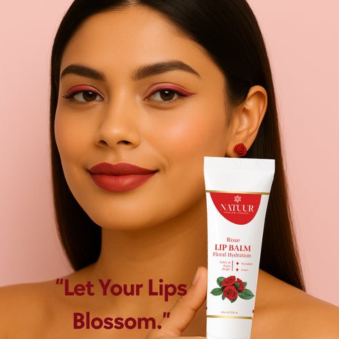 Natuur Lip Balm Rose & Cardamom Floral Hydration