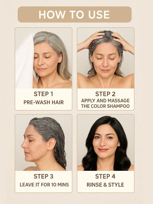 The wellness shop Instant Black Hair Colouring Shampoo + Conditioner