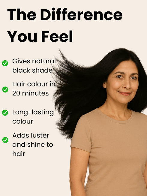 The wellness shop Instant Black Hair Colouring Shampoo + Conditioner