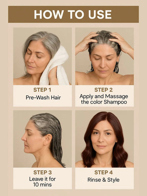 The wellness shop Instant Brown Hair Colouring Shampoo + Conditioner