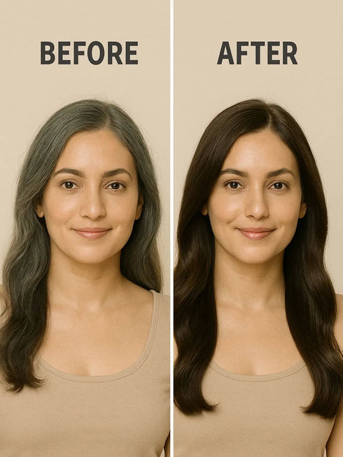 The wellness shop Instant Brown Hair Colouring Shampoo + Conditioner