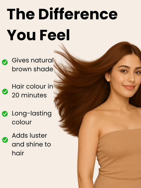 The wellness shop Instant Brown Hair Colouring Shampoo + Conditioner